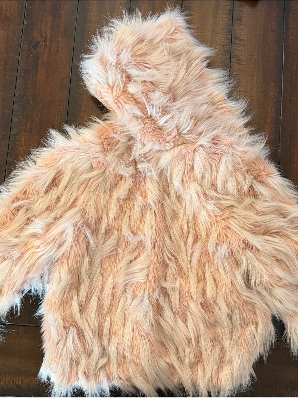 Faux Fur Hooded Jacket for Girls - Pink - Picture 2 of 5